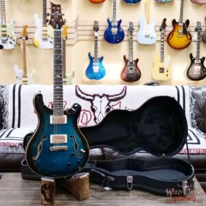 Paul Reed Smith PRS SE Hollowbody II Piezo Peacock Blue Burst - Image 4