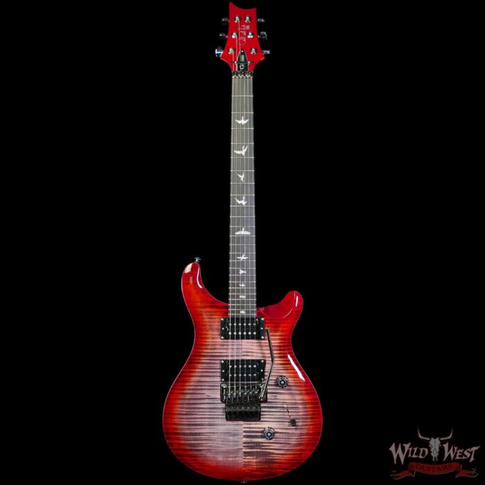 Paul Reed Smith PRS SE Custom 24 “Floyd” Floyd Rose FR Charcoal Cherry Burst 8.00 LBS - Image 3