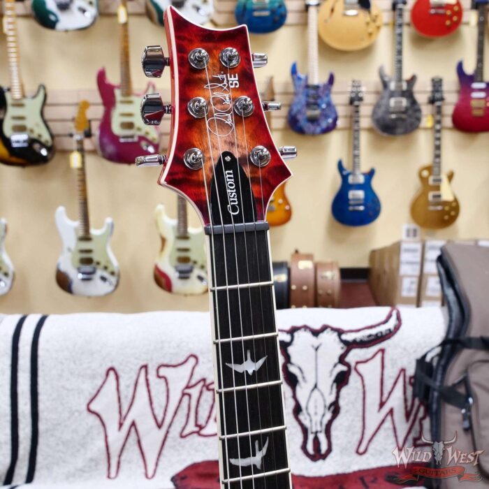 Paul Reed Smith PRS SE Custom 24-08 Quilt Charcoal Cherry Burst 8.00 lbs - Image 4
