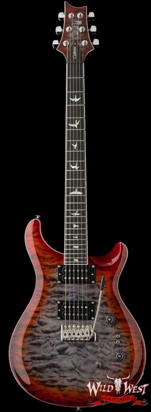 Paul Reed Smith PRS SE Custom 24-08 Quilt Charcoal Cherry