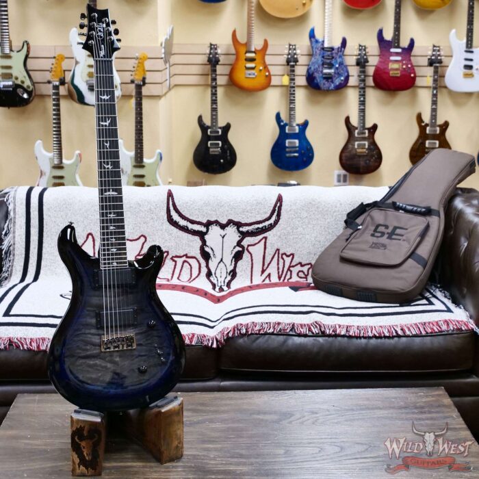 Paul Reed Smith PRS SE Mark Holcomb SVN Signature 7-Sting Electric Guitar Holcomb Blue Burst 7.75 LBS - Image 3