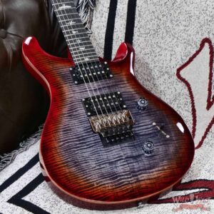 2025 Paul Reed Smith PRS SE Custom 24 “Floyd” Floyd Rose FR Charcoal Cherry Burst 7.85 - Image 5