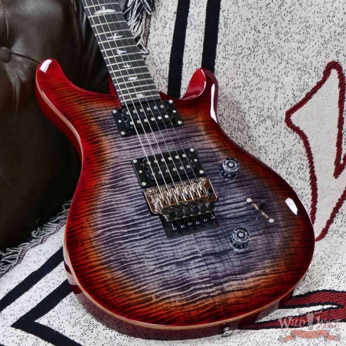 2025 Paul Reed Smith PRS SE Custom 24 “Floyd” Floyd Rose FR Charcoal Cherry Burst 7.85 - Image 5