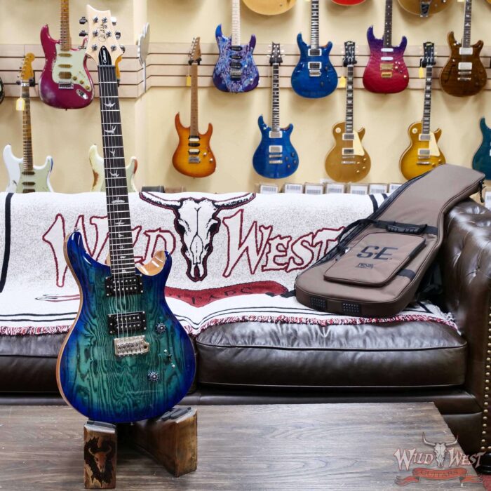 2025 Paul Reed Smith PRS SE Custom 24 Burled Ash Limited Edition Lake Blue 7.75 lbs - Image 3