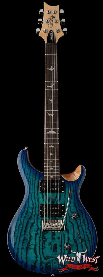 2025 Paul Reed Smith PRS SE Custom 24 Burled Ash Limited Edition Lake Blue 7.75 lbs