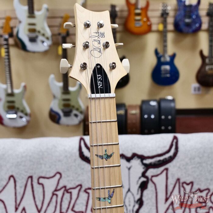 2025 Paul Reed Smith PRS SE Series SE NF 53 Swamp Ash Body with Bolt-On Maple Neck Black Doghair 7.10 lbs - Image 3
