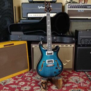 Paul Reed Smith PRS SE Hollowbody II Piezo Peacock Blue Burst D03224 - Image 5
