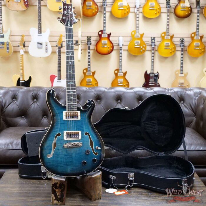 Paul Reed Smith PRS SE Hollowbody II Piezo Peacock Blue Burst - Image 5