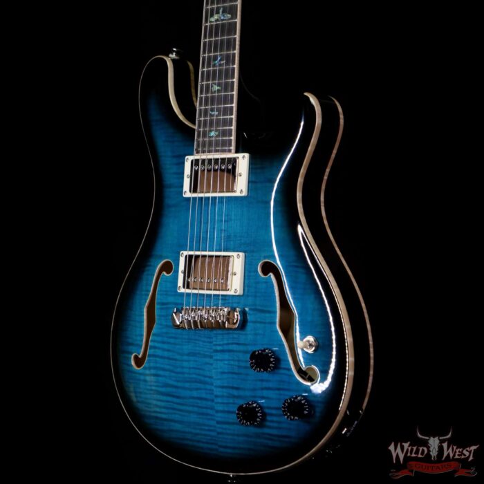 Paul Reed Smith PRS SE Hollowbody II Piezo Peacock Blue Burst - Image 2