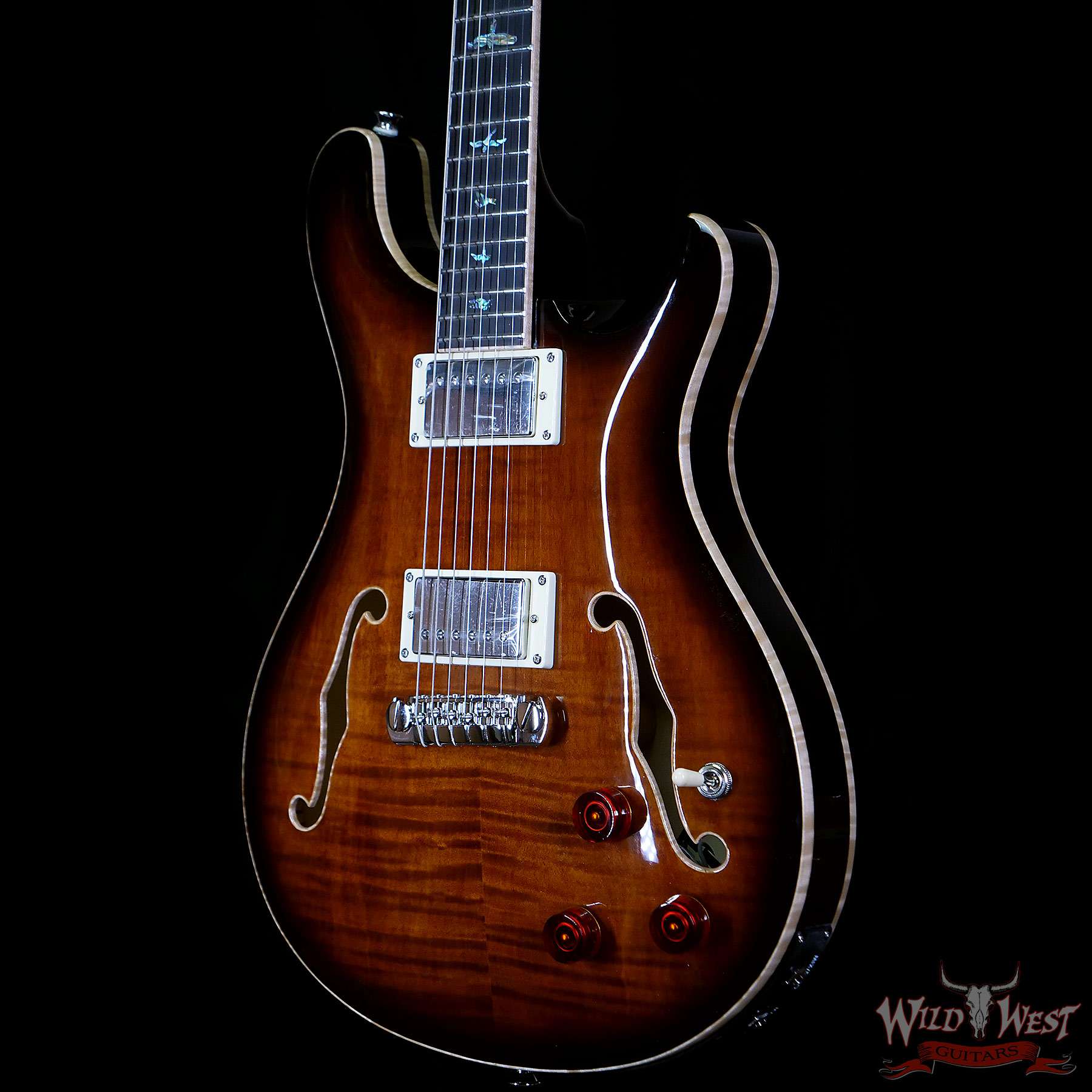 prs-se-hbiipiezo-d02680-br__wwg.jpg Paul Reed Smith PRS SE Hollowbody II Piezo Black Gold Burst - Image 2
