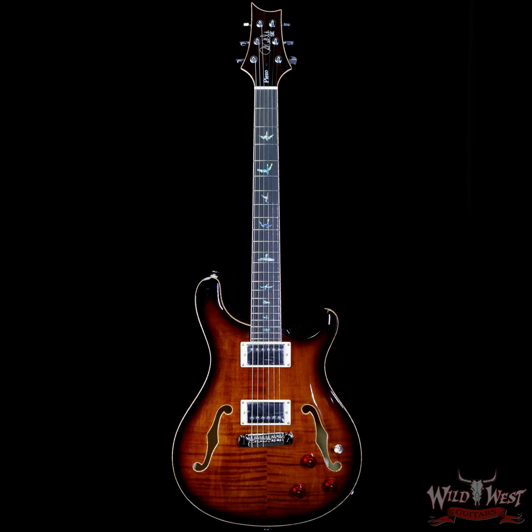 prs-se-hbiipiezo-d02680-f__wwg.jpg Paul Reed Smith PRS SE Hollowbody II Piezo Black Gold Burst - Image 3
