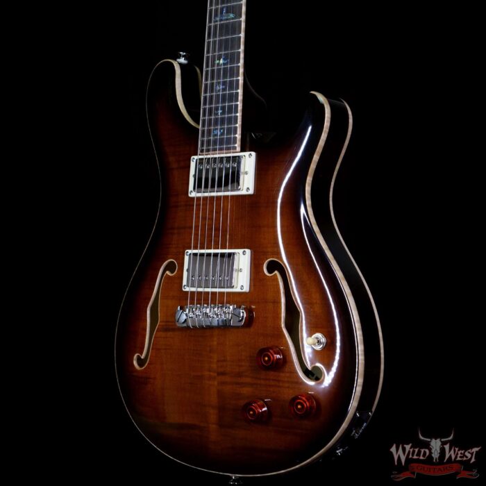 Paul Reed Smith PRS SE Hollowbody II Piezo Black Gold Burst - Image 2