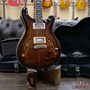 Paul Reed Smith PRS SE Hollowbody II Piezo Black Gold Burst - Image 6