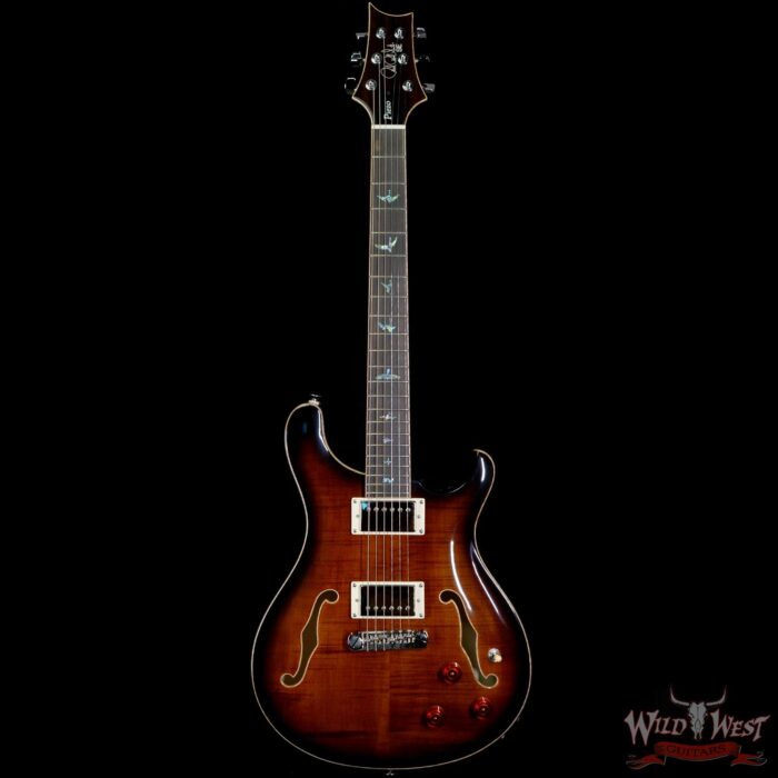 Paul Reed Smith PRS SE Hollowbody II Piezo Black Gold Burst - Image 3