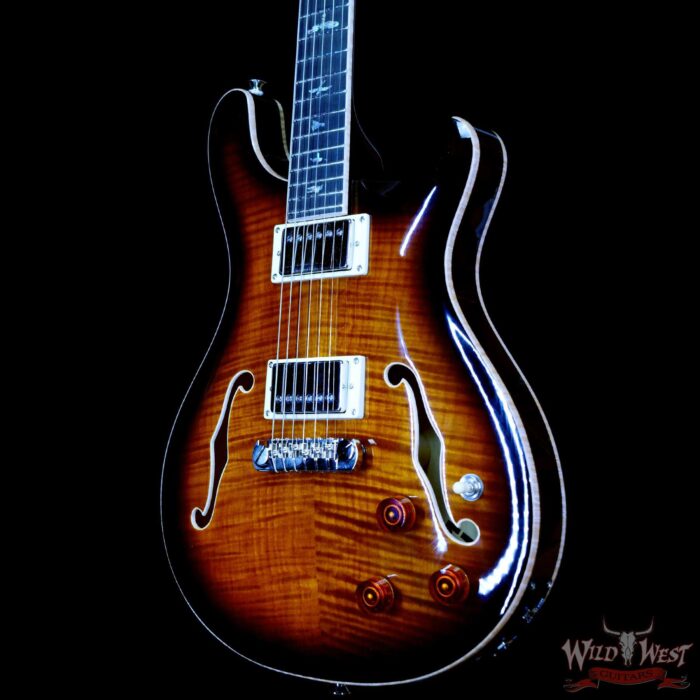 Paul Reed Smith PRS SE Hollowbody II Piezo Black Gold Burst F15945 - Image 2