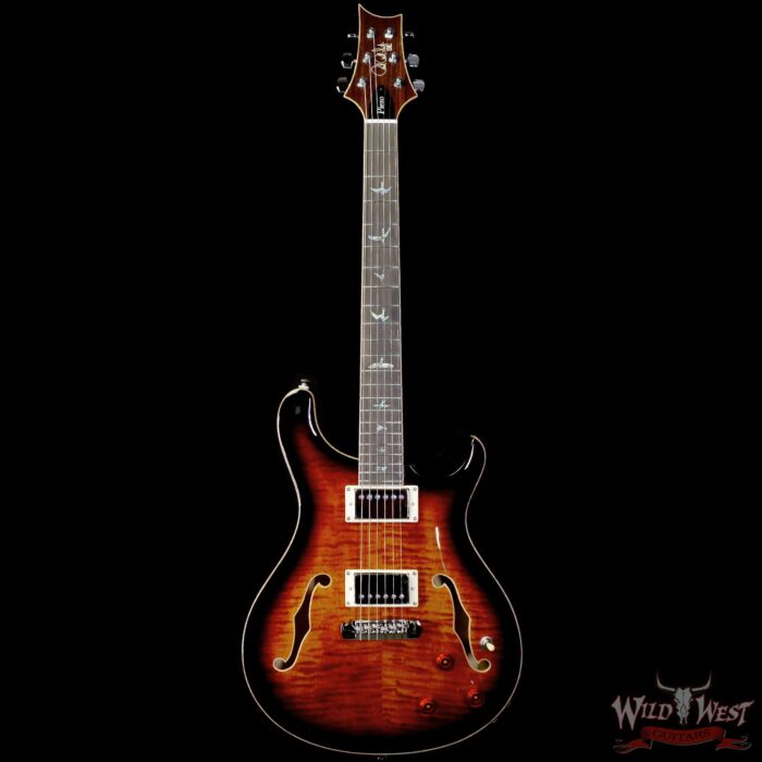 Paul Reed Smith PRS SE Hollowbody II Piezo Black Gold Burst F14592 - Image 3