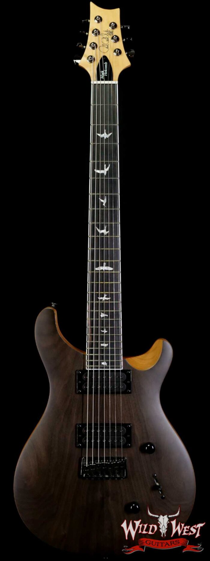 Paul Reed Smith PRS SE Mark Holcomb SVN Signature 7-String Guitar Natural Satin (Walnut Veneer) - Image 1