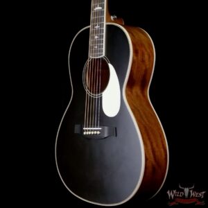 Paul Reed Smith PRS SE P20 Parlor Sized Acoustic Guitar Black Top - Image 2