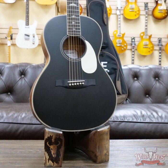 Paul Reed Smith PRS SE P20 Parlor Sized Acoustic Guitar Black Top - Image 6