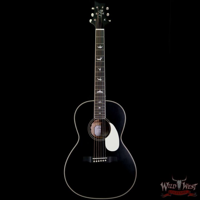 Paul Reed Smith PRS SE P20E Parlor-Sized Electric-Acoustic Guitar Black Top - Image 3