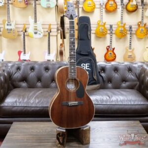 Paul Reed Smith PRS SE P20E Parlor-Sized Electric-Acoustic Guitar Vintage Mahogany - Image 4