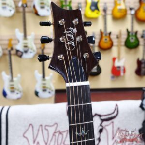 Paul Reed Smith PRS SE P50E Solid Sitka Spruce Top Flame Maple Back & Sides Parlor Size Electric-Acoustic Guitar Black Gold Burst - Image 5