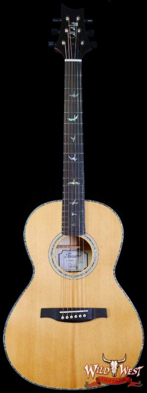 Paul Reed Smith PRS SE P50E Solid Sitka Spruce Top Flame Maple Back & Sides Parlor Size Electric-Acoustic Guitar Black Gold Burst