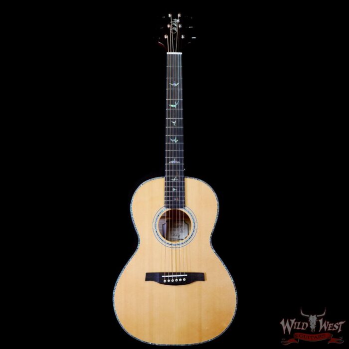Paul Reed Smith PRS SE P50E Sitka Spruce Top Solid Maple Back & Sides Parlor Electric-Acoustic Guitar Black Gold Burst - Image 3