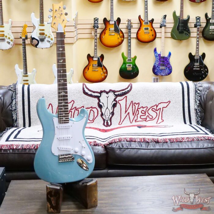 Paul Reed Smith PRS SE Silver Sky John Mayer Model Rosewood Fingerboard Stone Blue - Image 4