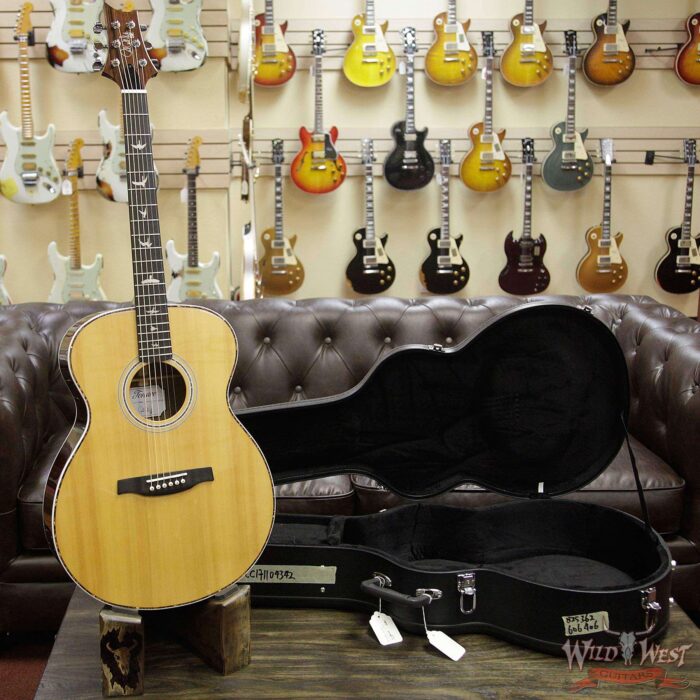 Paul Reed Smith PRS SE All-New 2018 Electric Acoustic T40E Ebony Fretboard Ovangkol Side & Back - Image 6