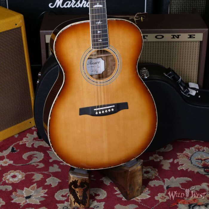 Paul Reed Smith PRS SE T40E Electric-Acoustic Solid Sitka Spruce with Ovangkol Tobacco Burst D08438 - Image 5