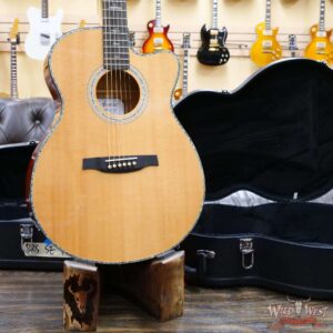 Paul Reed Smith PRS SE A55E Cutaway Eletric-Acoustic Guitar Quilted Maple Back & Side Natural w/ Black Gold Burst - Image 6