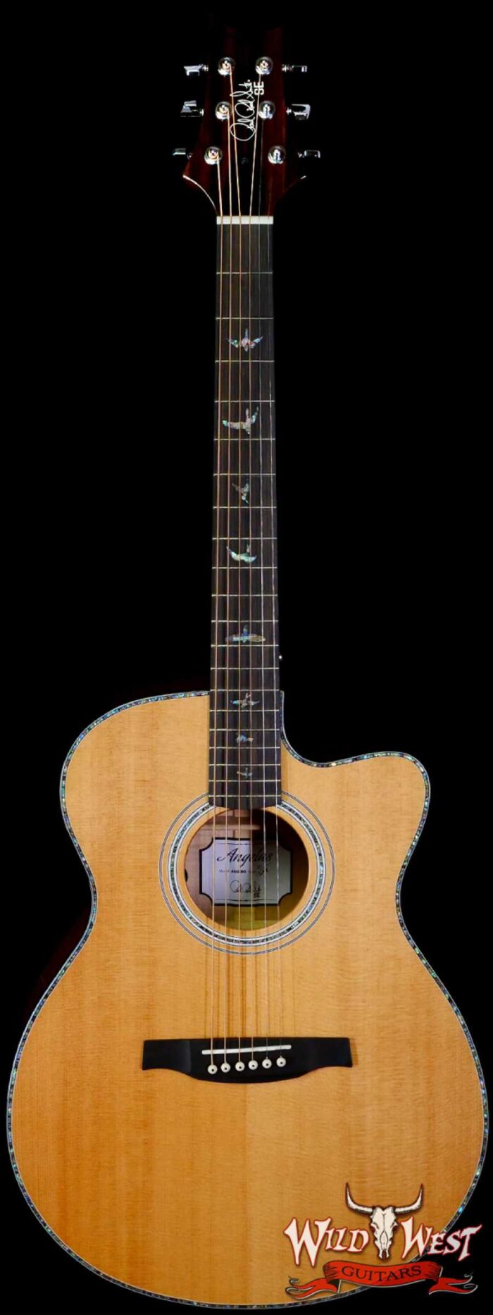 Paul Reed Smith PRS SE A55E Cutaway Eletric-Acoustic Guitar Quilted Maple Back & Side Natural w/ Black Gold Burst - Image 1