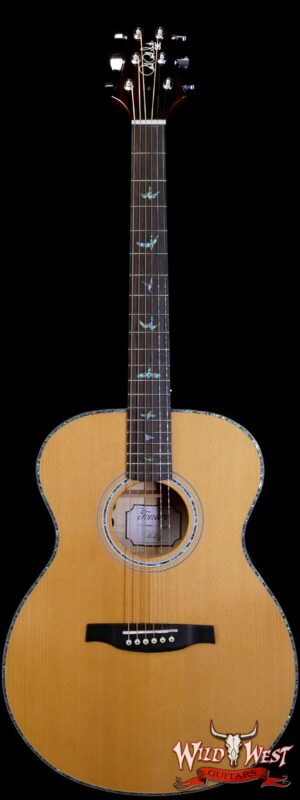 Paul Reed Smith PRS SE T55E Electric-Acoustic Guitar Quilted Maple Back and Side Black Gold Burst