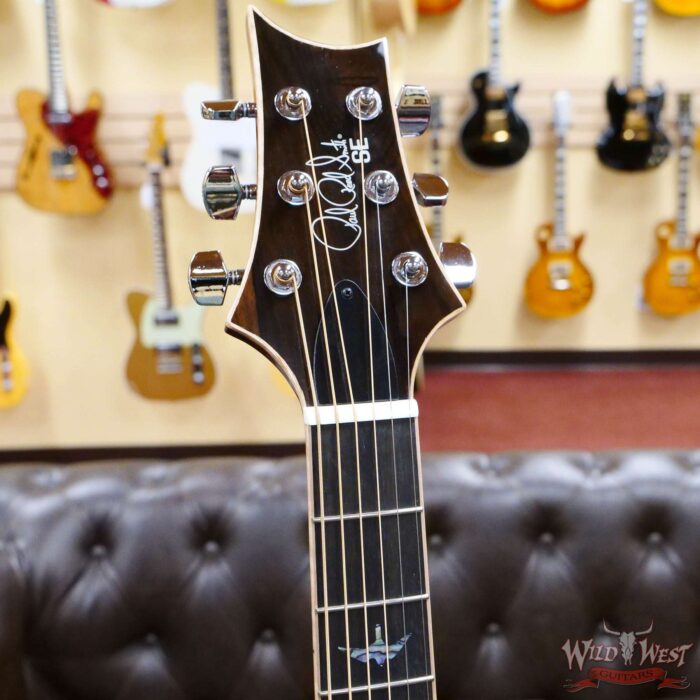 Paul Reed Smith PRS SE T60E Electric-Acoustic Solid Sitka Spruce with Ziricote Natural - Image 7