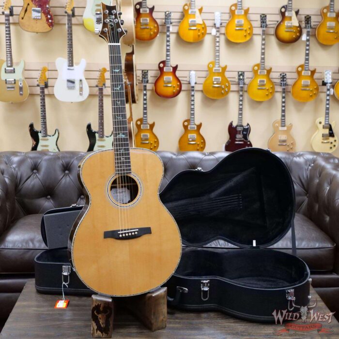 Paul Reed Smith PRS SE T60E Electric-Acoustic Solid Sitka Spruce Top Ziricote Natural Back & Side Flame Maple Binding - Image 4