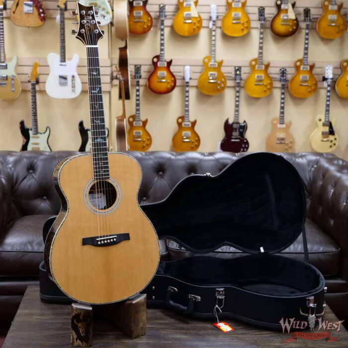 Paul Reed Smith PRS SE T60E Electric-Acoustic Solid Sitka Spruce Top Ziricote Natural Back & Side Flame Maple Binding - Image 5