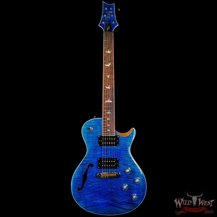 Paul Reed Smith PRS SE Zach Myers SC245 Singlecut Semi-Hollow Myers Blue - Image 3