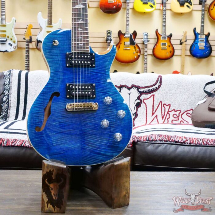 Paul Reed Smith PRS SE Zach Myers SC245 Singlecut Semi-Hollow Myers Blue - Image 6