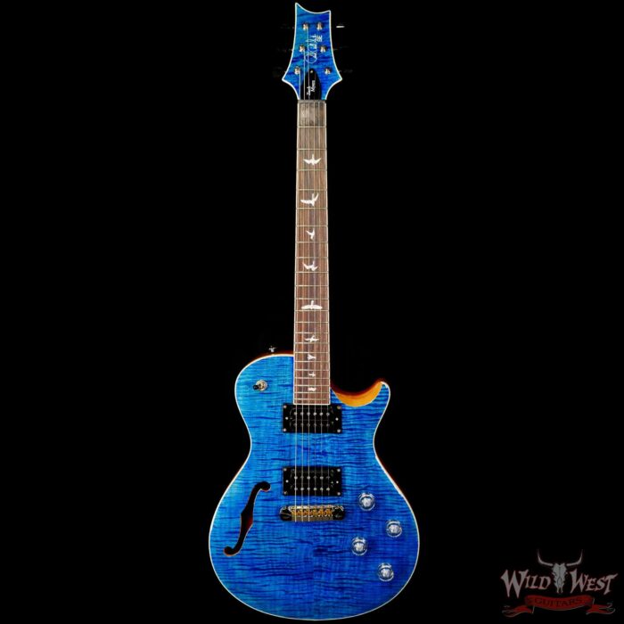Paul Reed Smith PRS SE Zach Myers SC245 Singlecut Semi-Hollow Myers Blue - Image 3