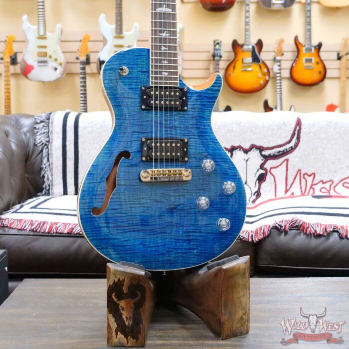 Paul Reed Smith PRS SE Zach Myers SC245 Singlecut Semi-Hollow Myers Blue - Image 6