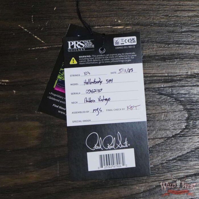 Paul Reed Smith PRS Core Series McCarty 594 Hollowbody II HB2-594 Purple Iris 5.80 LBS - Image 12