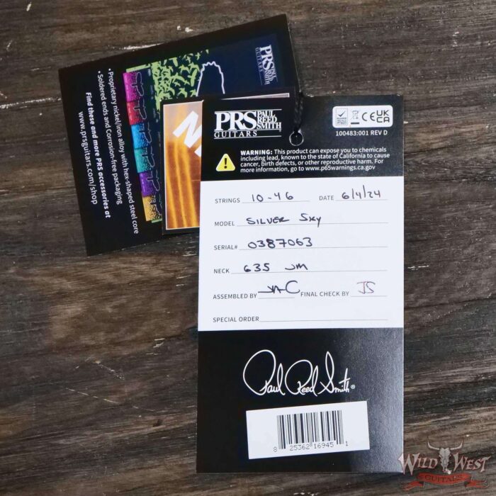 Paul Reed Smith PRS John Mayer Signature Model Silver Sky Maple Venetian Blue 6.70 LBS - Image 10