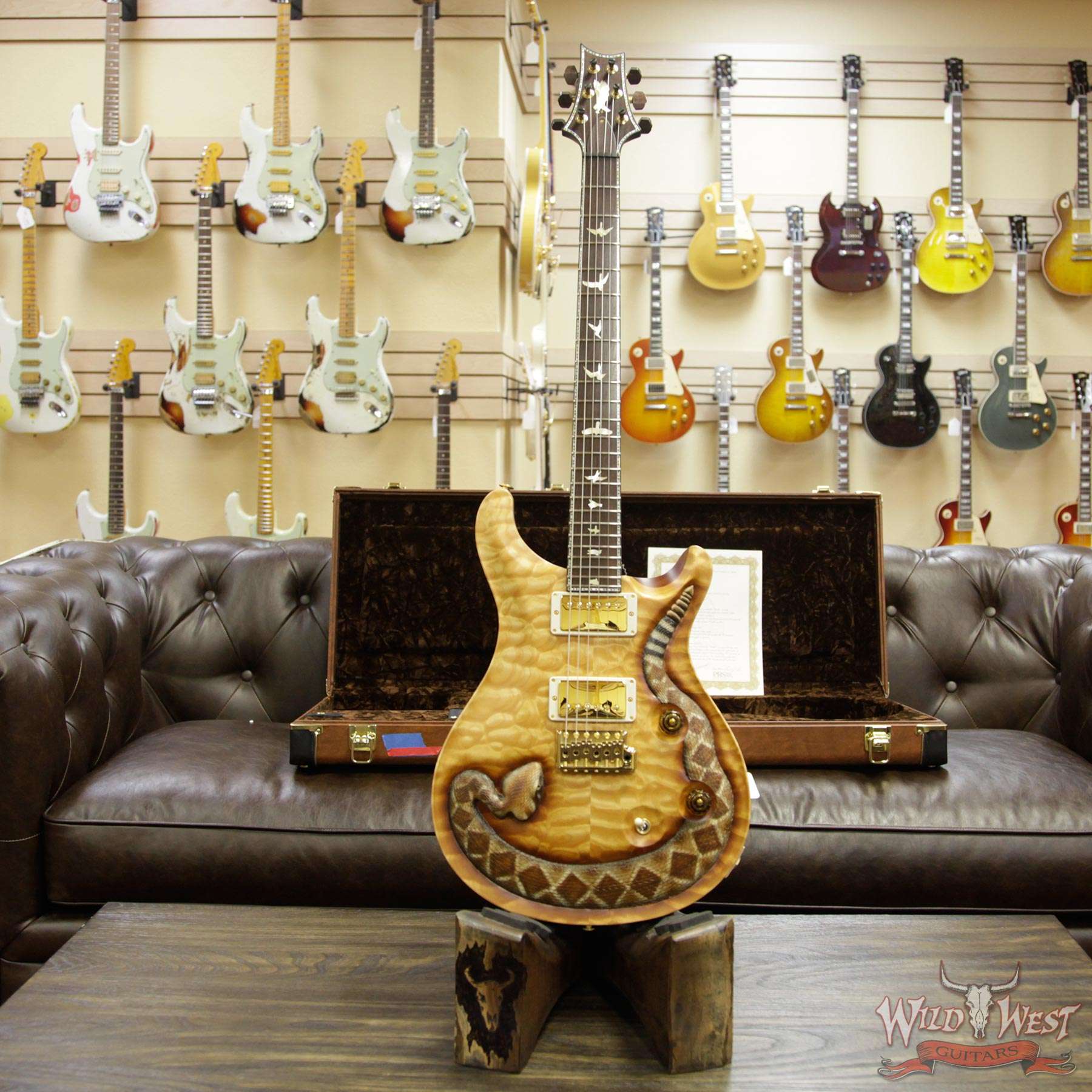 prs-snake-ps6693-3-245374-d2__wwg.jpg PRS Private Stock Wild West Exclusive Custom 24 Snake LTD # 3 of 6 Hand Carved Quilt Maple Top - Image 11