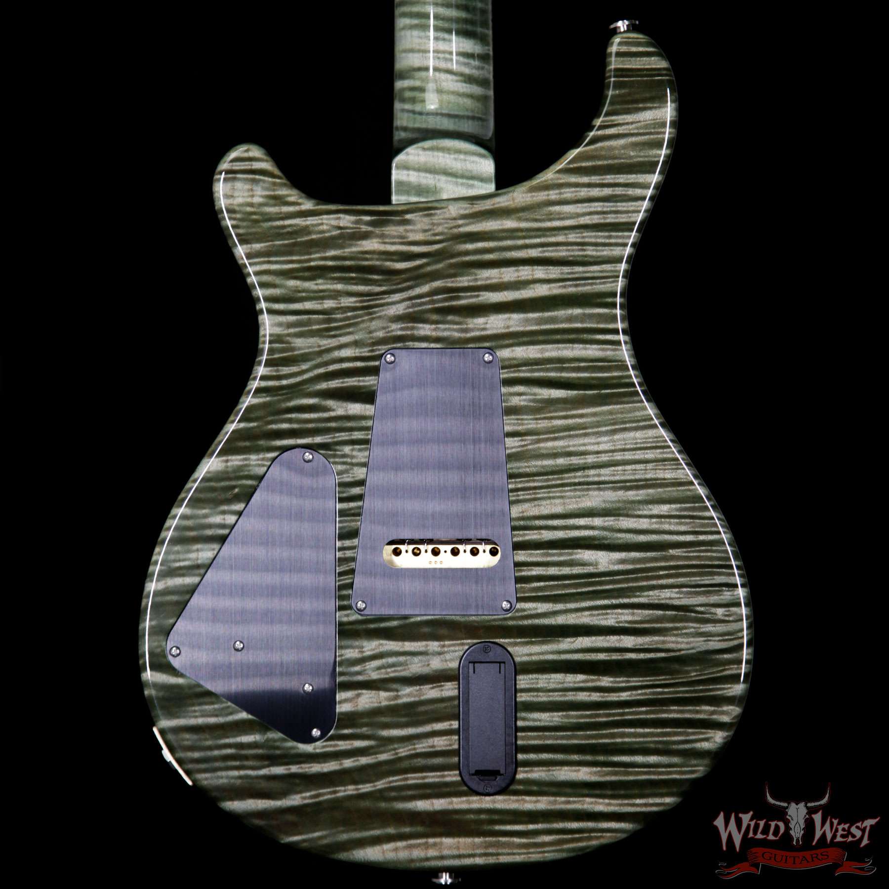 prs-supereagleii-241974-bb__wwg.jpg PRS Private Stock PS6907 John Mayer Super Eagle II Semi-Hollow Flame Maple Top and Neck Hemp Green - Image 7
