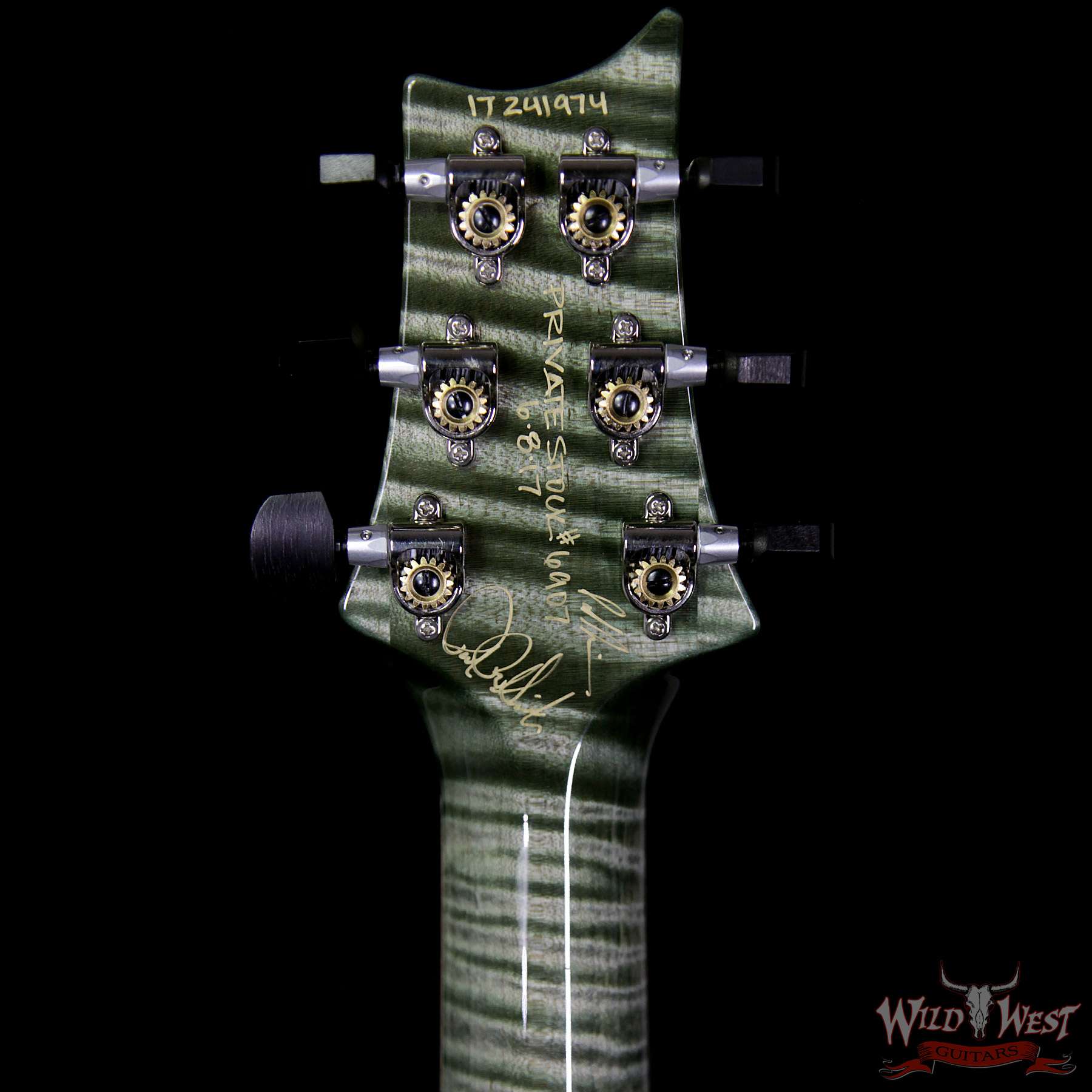prs-supereagleii-241974-hb__wwg.jpg PRS Private Stock PS6907 John Mayer Super Eagle II Semi-Hollow Flame Maple Top and Neck Hemp Green - Image 10