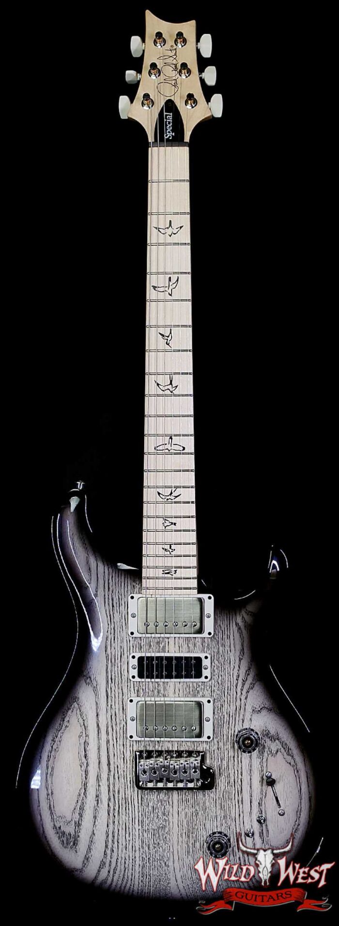 2025 Paul Reed Smith PRS Swamp Ash Special Maple Fingerboard White Doghair Smokeburst 7.30 lbs - Image 1