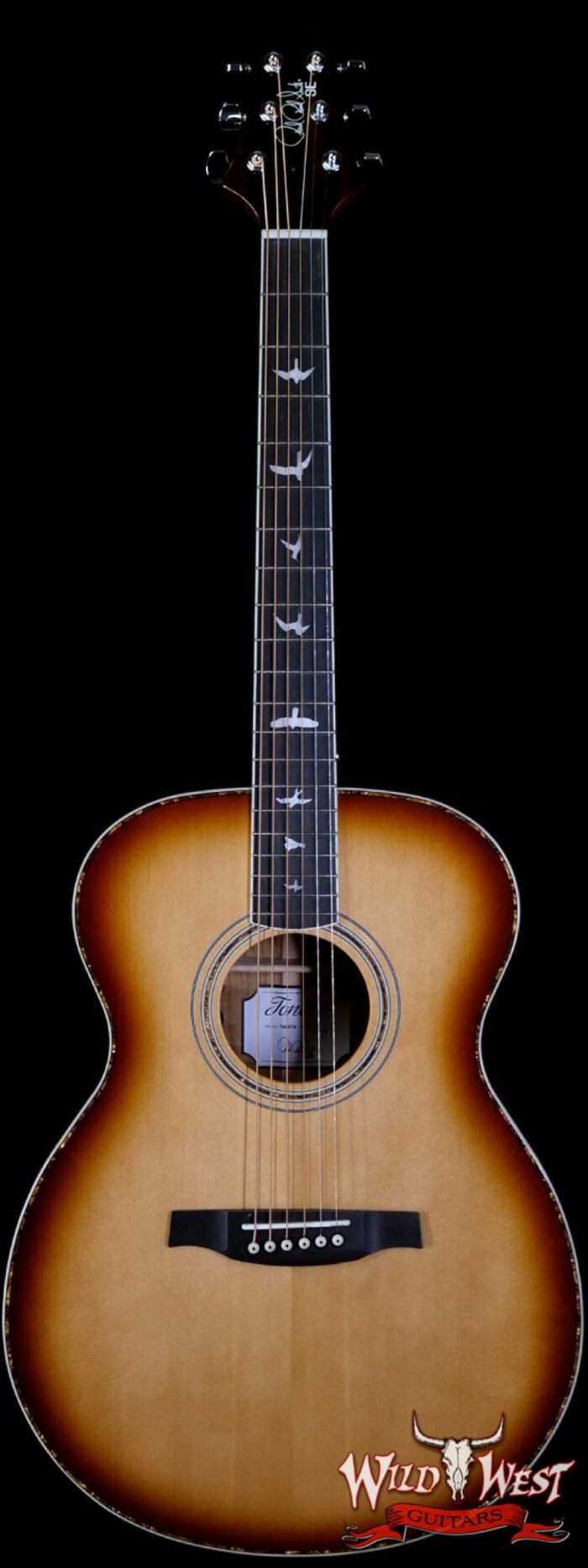 Paul Reed Smith PRS SE T40E Electric-Acoustic Solid Sitka Spruce with Ovangkol Tobacco Burst - Image 1
