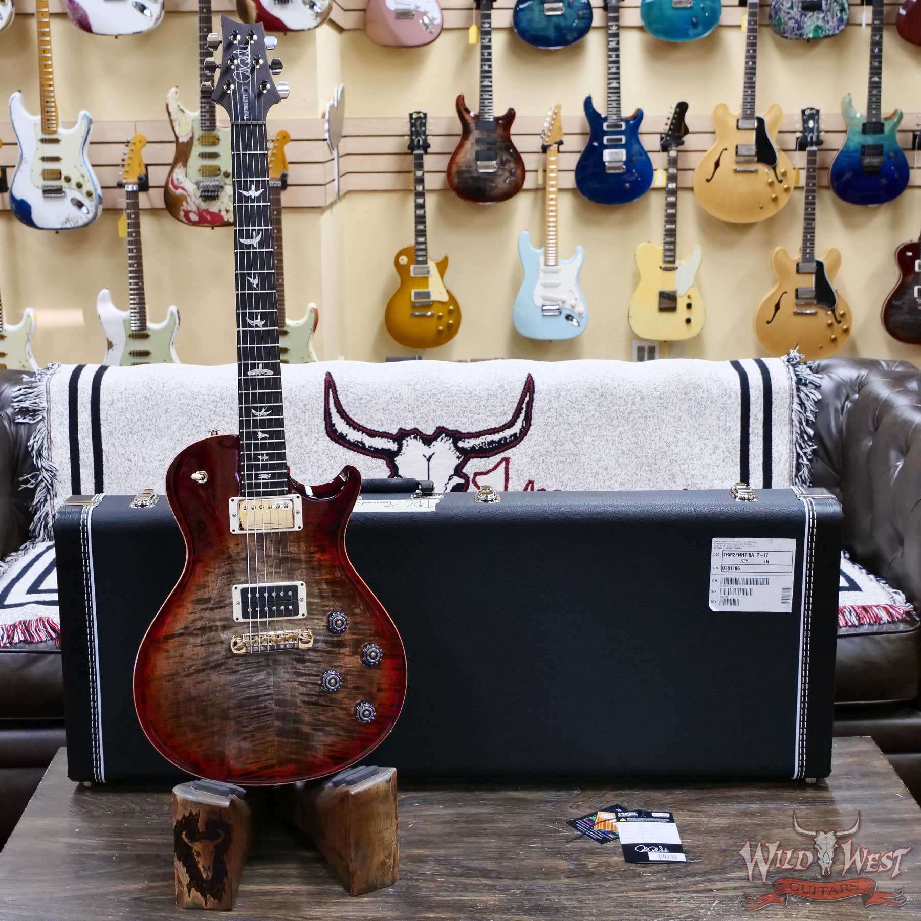 prs-tremonti-d__wwg.jpg Paul Reed Smith PRS Mark Tremonti Signature Model with Stoptail Charcoal Cherry Sunburst 9.15 LBS - Image 6
