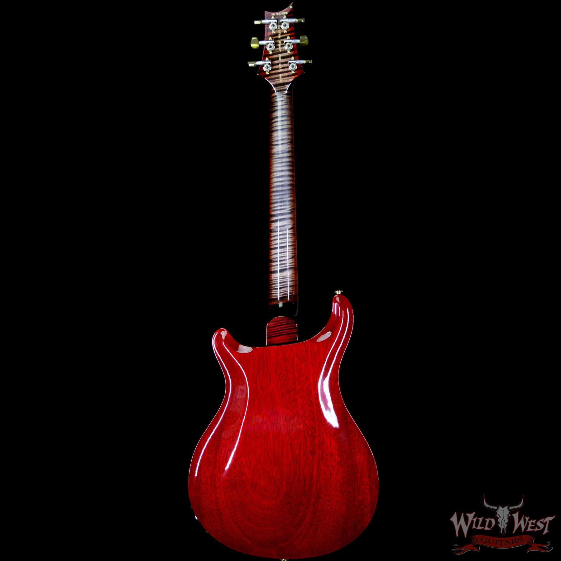 prs-wl-10top-ft-hbibrz-charcoalcherryburst-bb__wwg.jpg PRS Wood Library Flame 10 Top Hollowbody I Piezo HB1 Brazilian Rosewood Board Charcoal Cherry Burst - Image 6